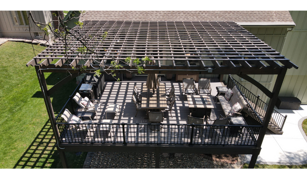 Attached Pressure Treated Pergola - Shawnee, KS